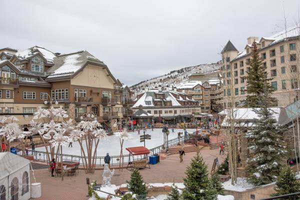 View of Beaver Creek central plaza