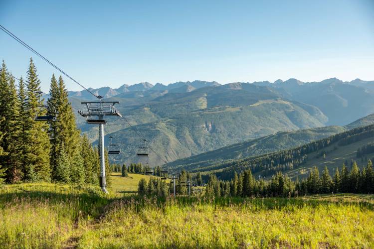 Scenic Chairlift in Vail Summer