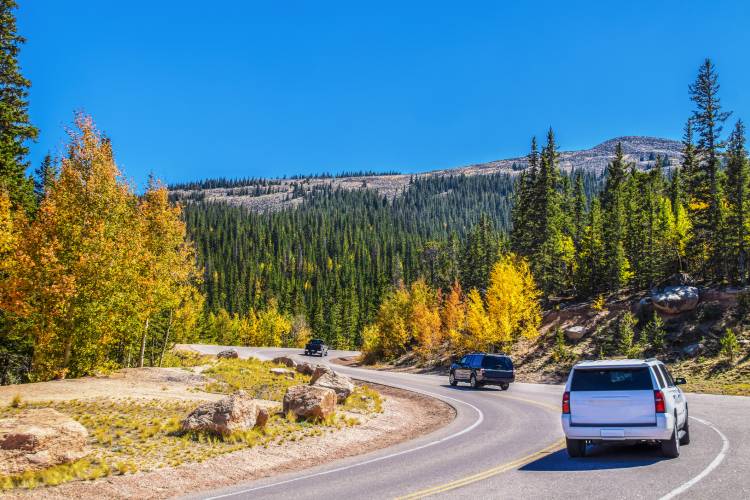 driving through the mountains -Beaver Creek