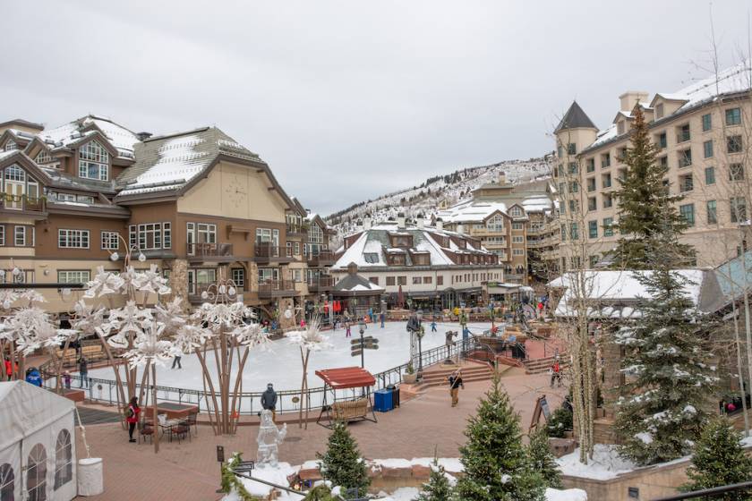 ice skating rink at Beaver Creek Resort